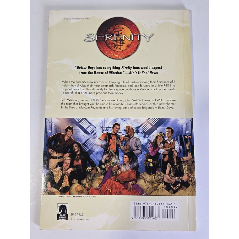 Serenity Better Days 1st Edition 2008 Dark Horse Joss Whedon Graphic Novel TPB - Picture 2 of 8